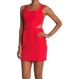 NWT Red Cutout Mini Dress